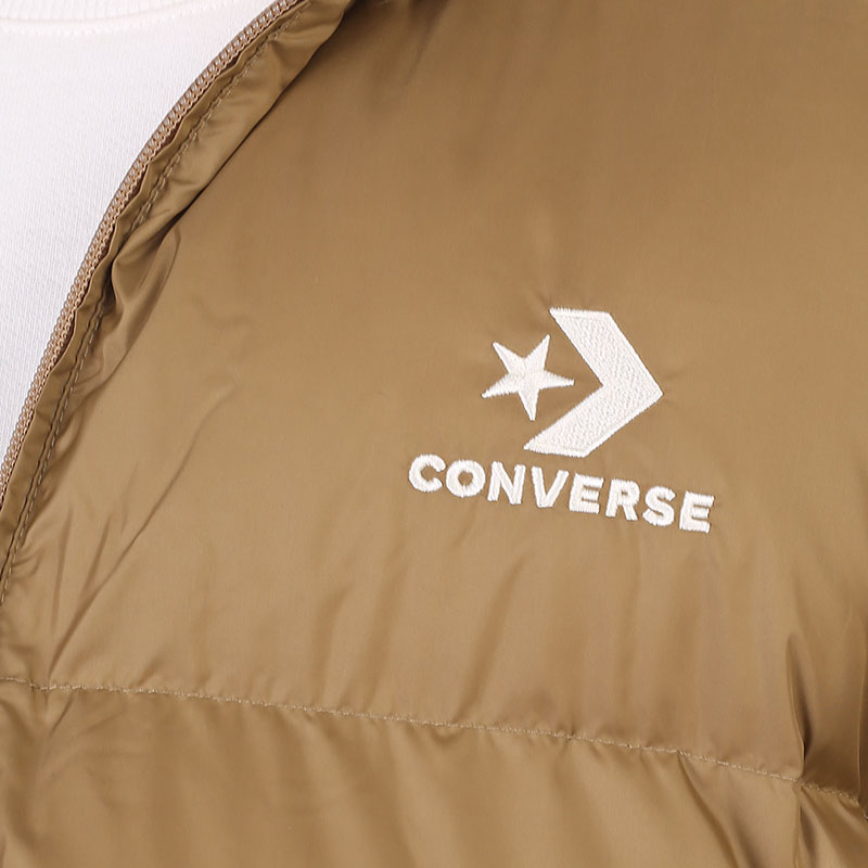 мужская бежевая куртка Converse Patch Pocket Core Puffer 10023798260 - цена, описание, фото 4